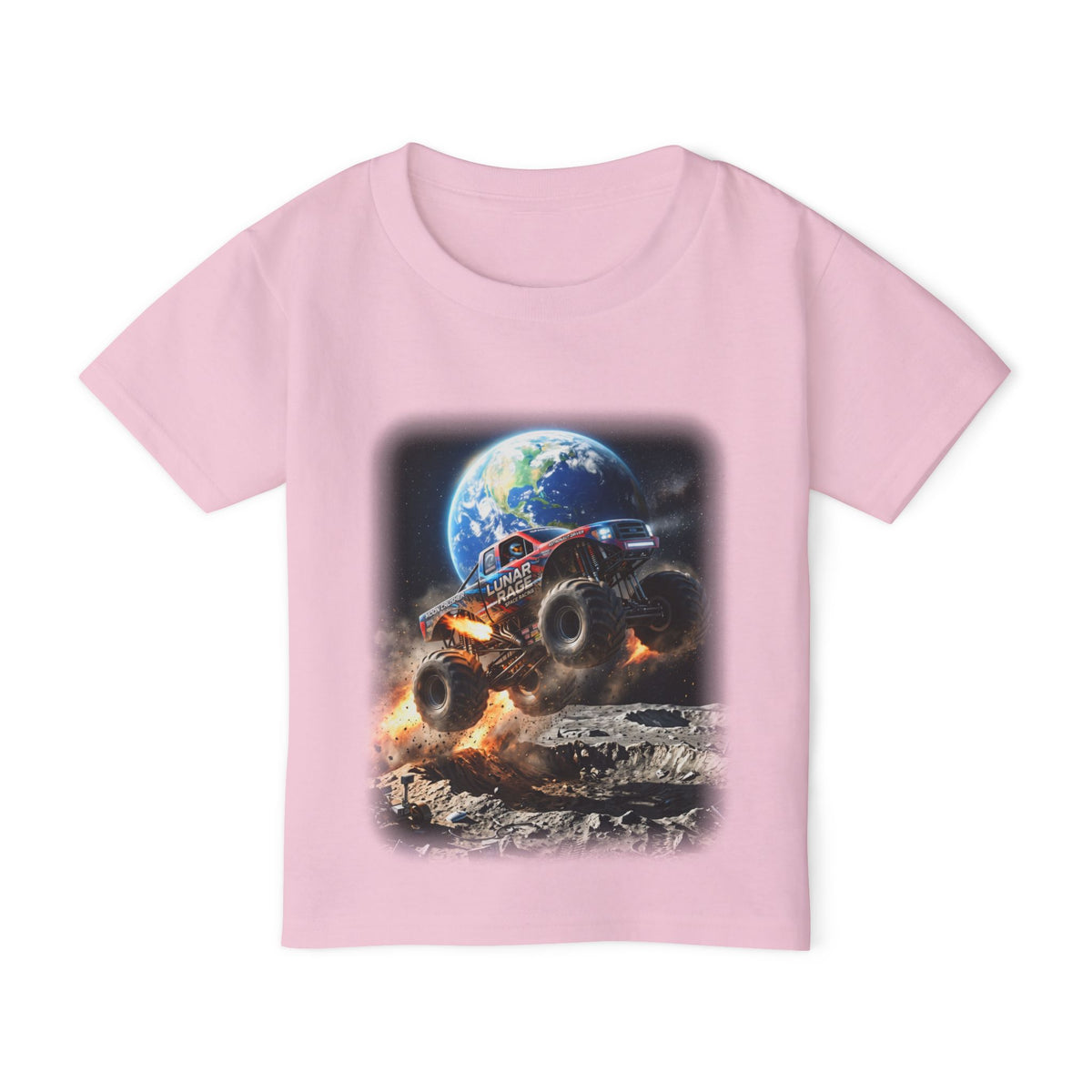 Lunar Rage Truck Toddler T-Shirt   Cosmic Monster Truck Graphic Tee