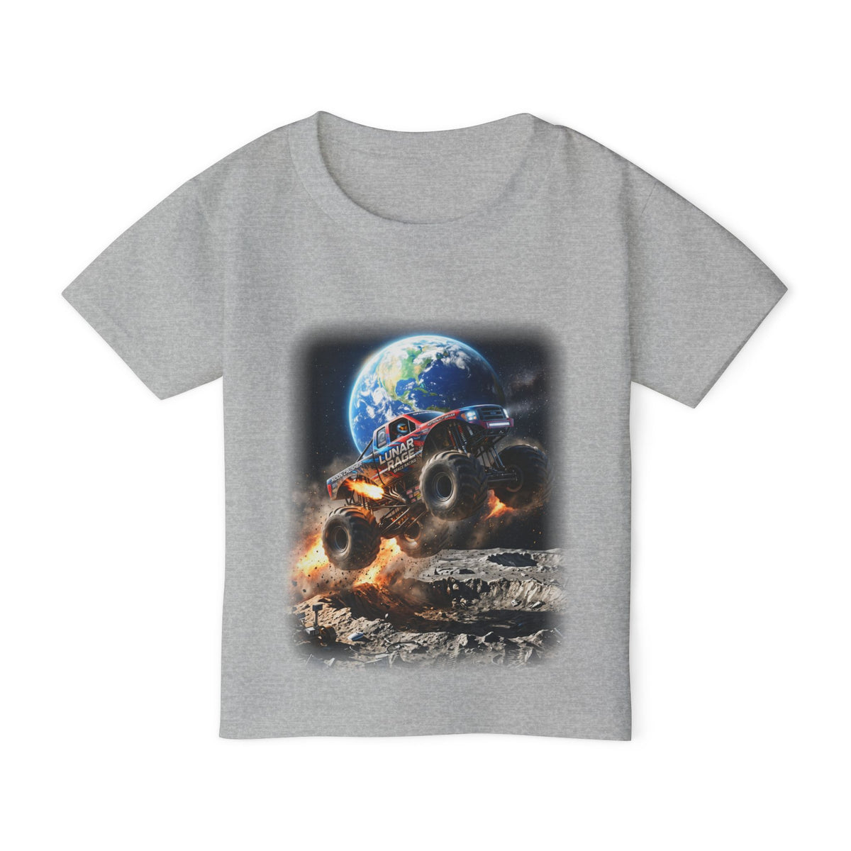 Lunar Rage Truck Toddler T-Shirt   Cosmic Monster Truck Graphic Tee
