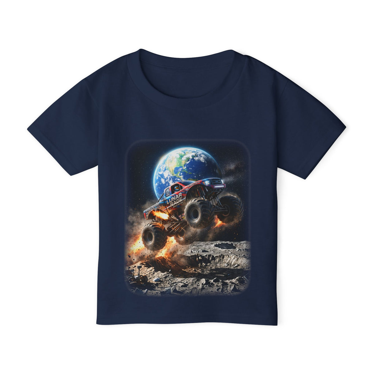 Lunar Rage Truck Toddler T-Shirt   Cosmic Monster Truck Graphic Tee