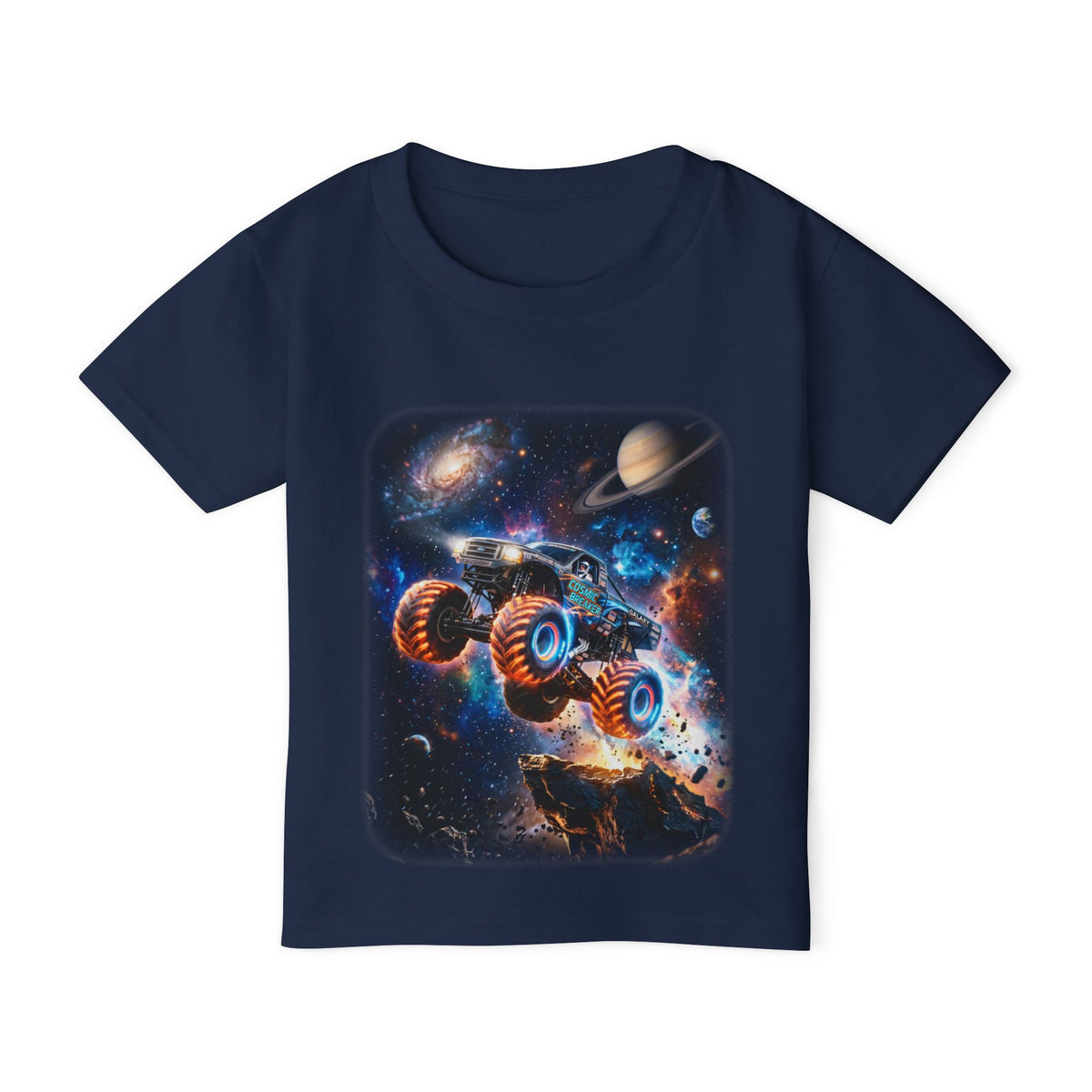 Cosmic Monster Truck Toddler T-Shirt   Cosmic Monster Truck Graphic Tee