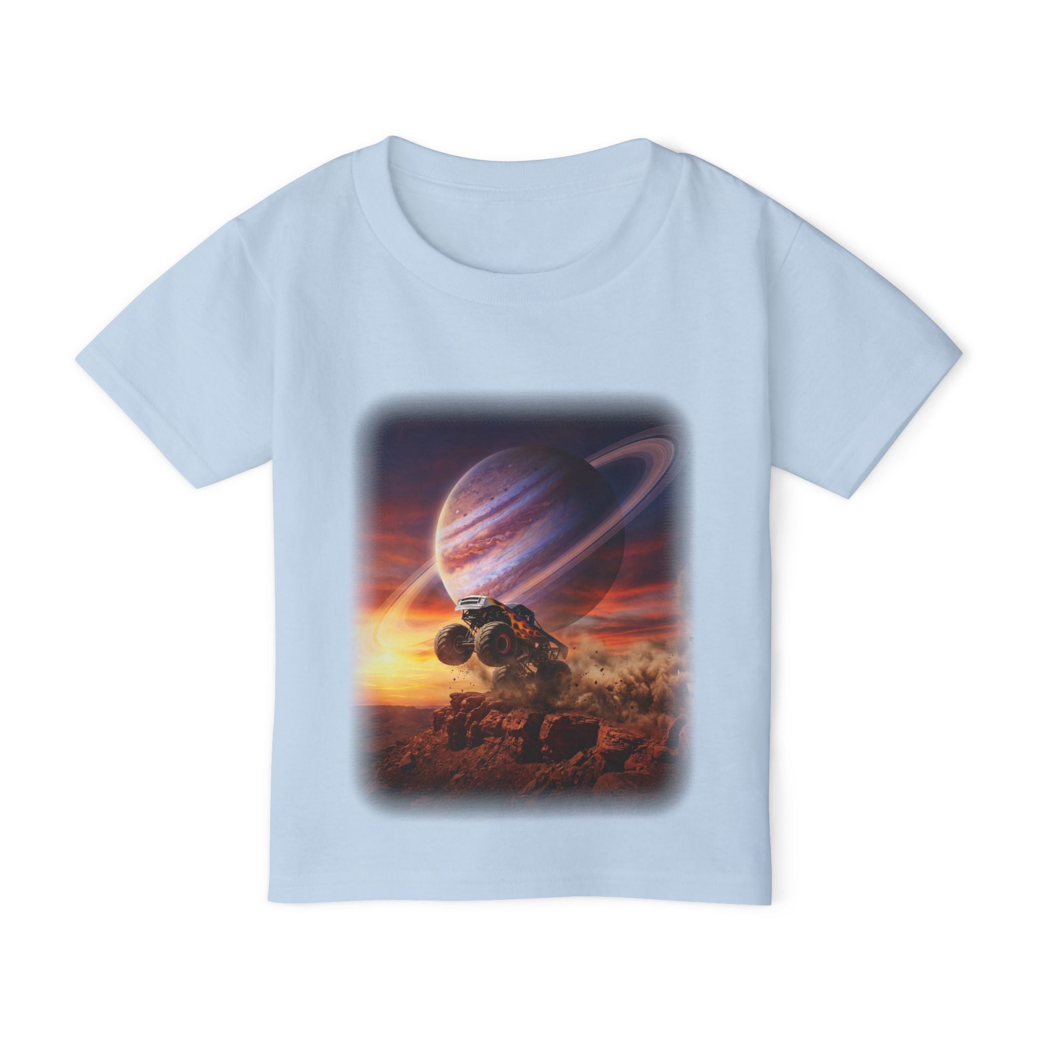 Ring Ripper Truck Toddler T-Shirt  Cosmic Monster Truck Graphic Tee