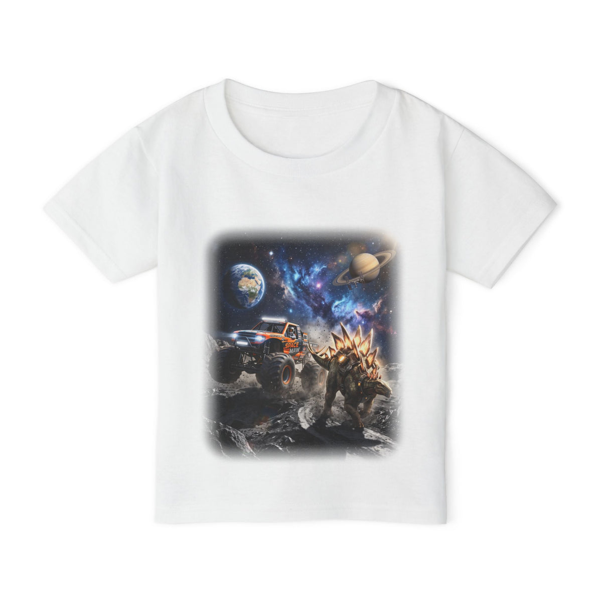 Crusher vs. Stegosaurus Toddler T-Shirt