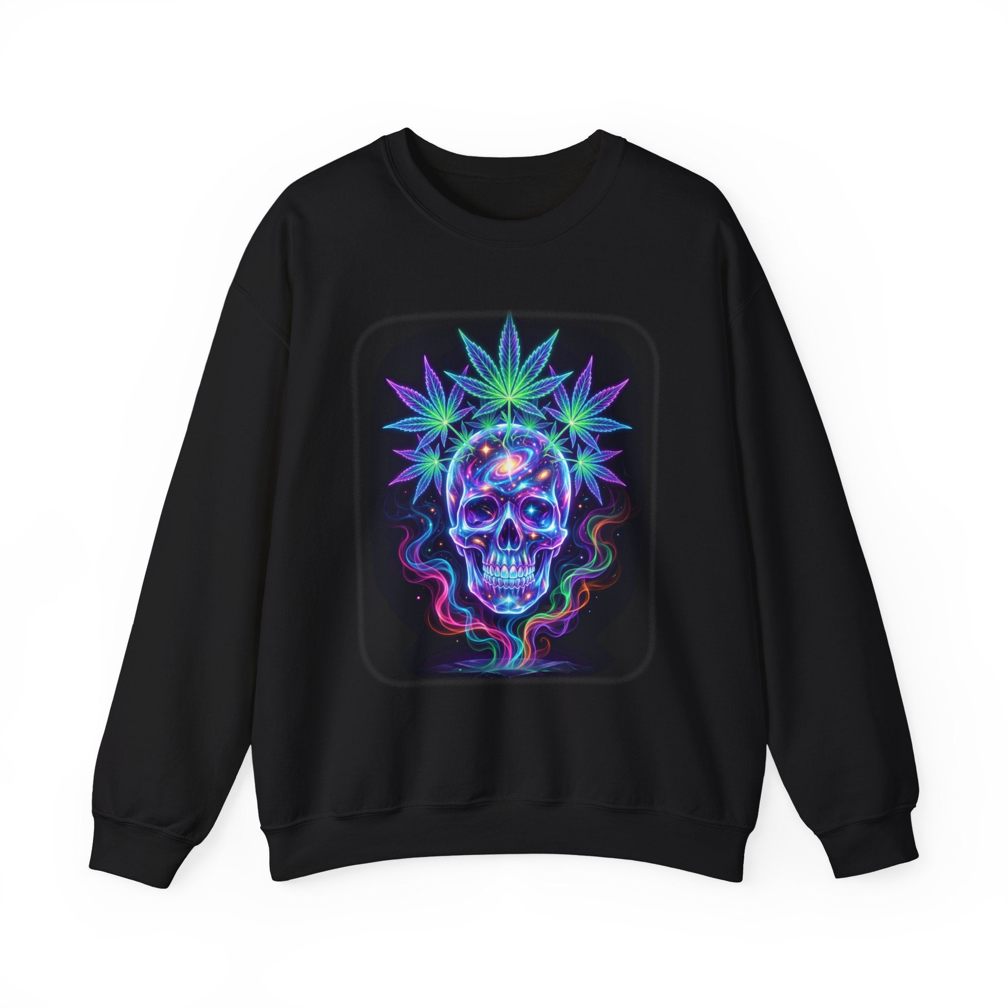 Crystal Cannabis Skull Sweatshirt