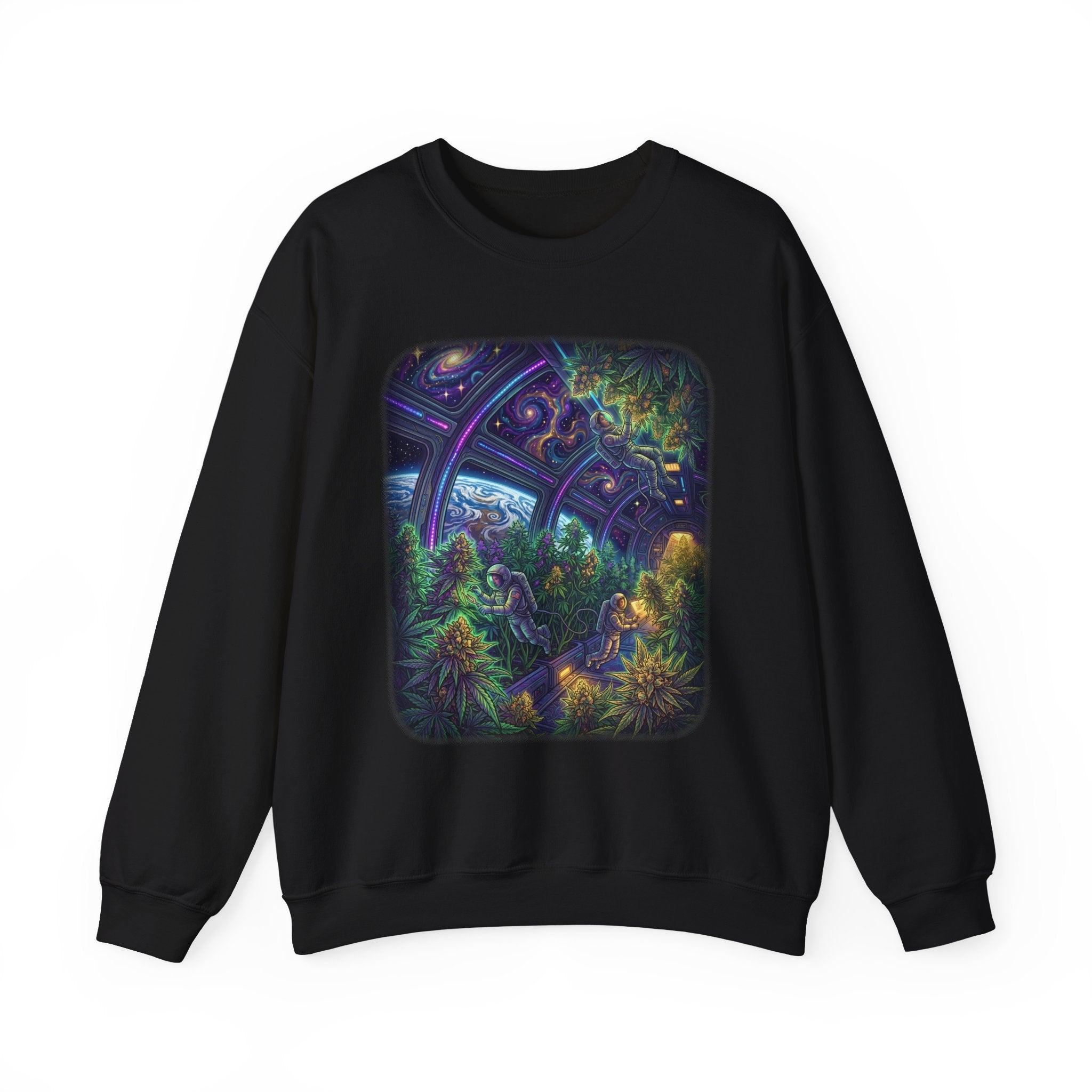 Space Station Cannabis Sweatshirt