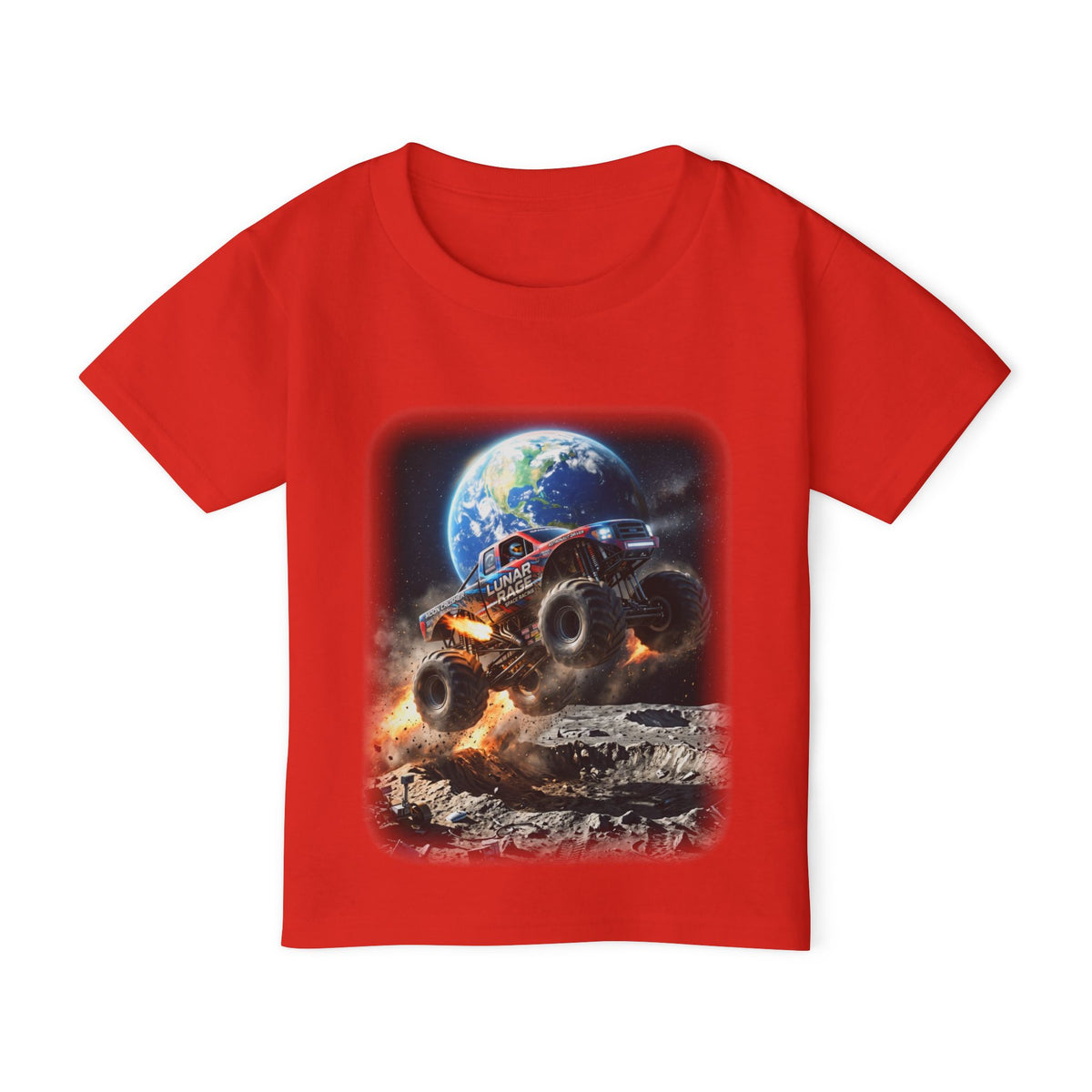 Lunar Rage Truck Toddler T-Shirt   Cosmic Monster Truck Graphic Tee