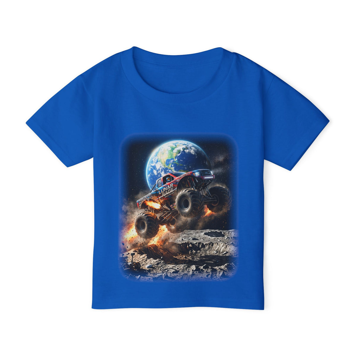 Lunar Rage Truck Toddler T-Shirt   Cosmic Monster Truck Graphic Tee