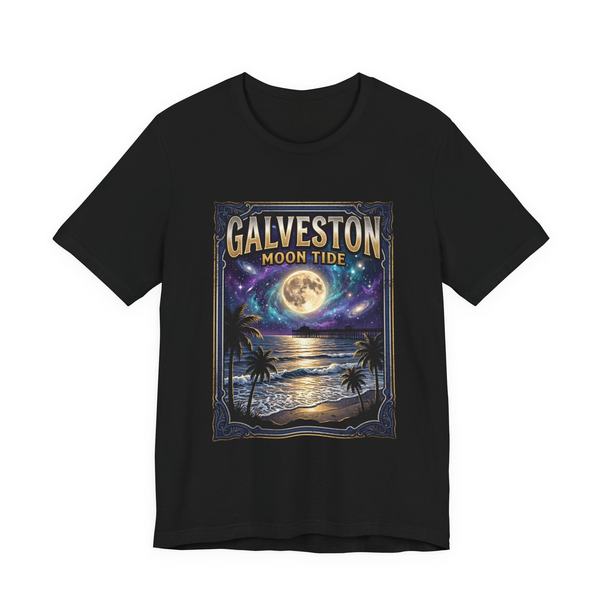 Galveston Cosmic Moon Tide T-Shirt