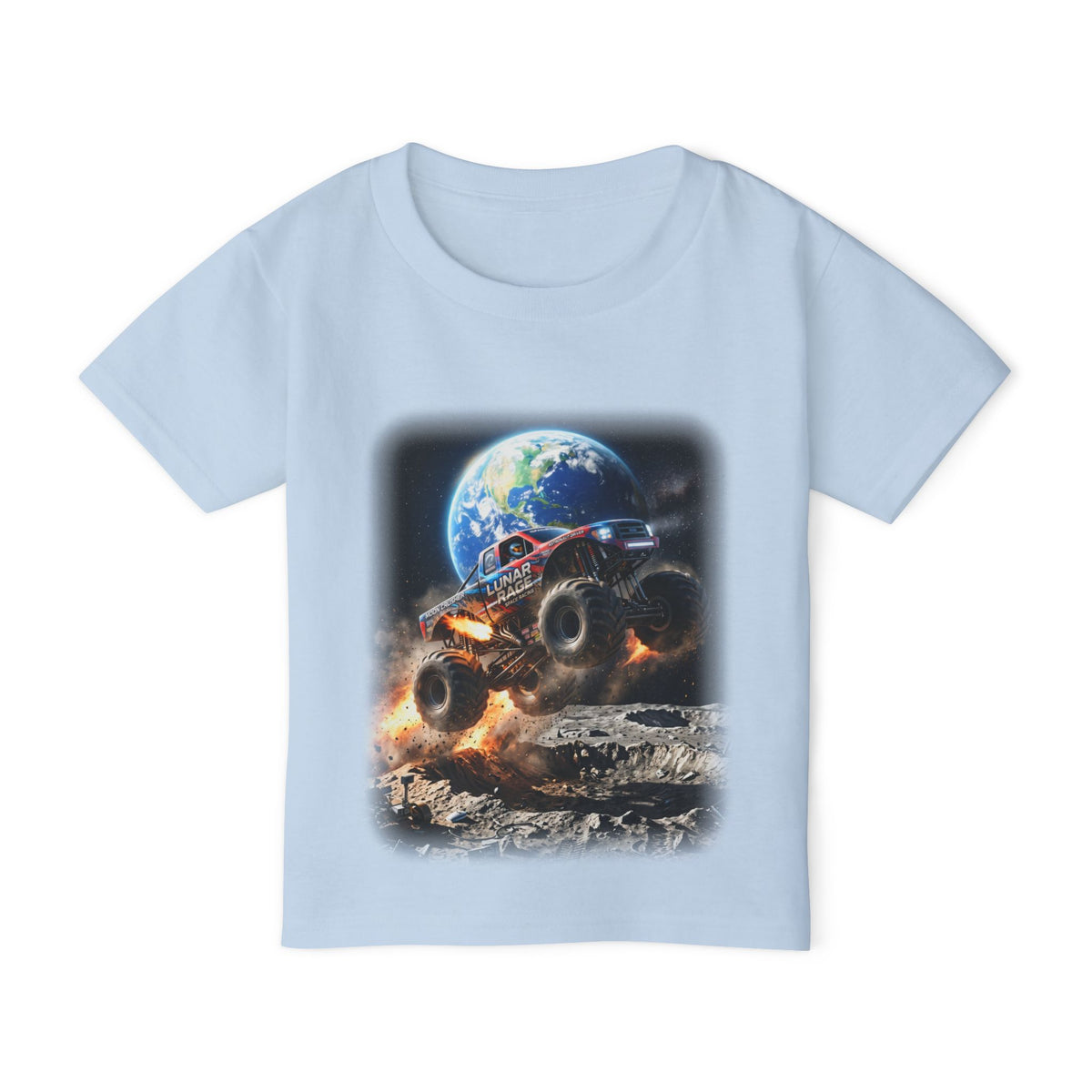 Lunar Rage Truck Toddler T-Shirt   Cosmic Monster Truck Graphic Tee