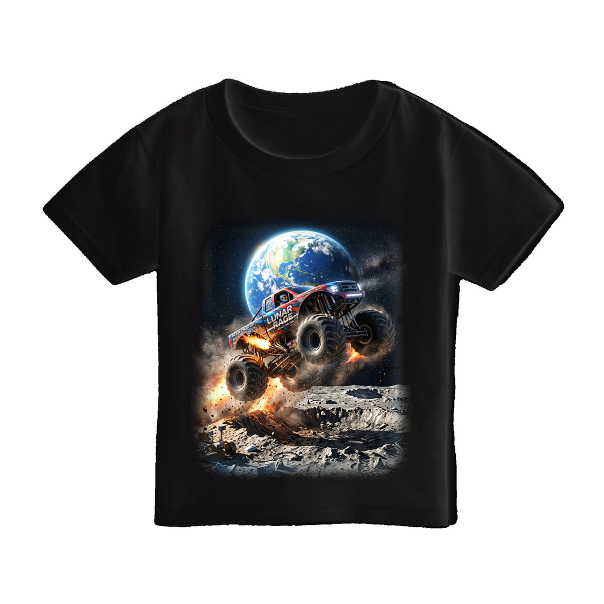 Lunar Rage Truck Toddler T-Shirt   Cosmic Monster Truck Graphic Tee