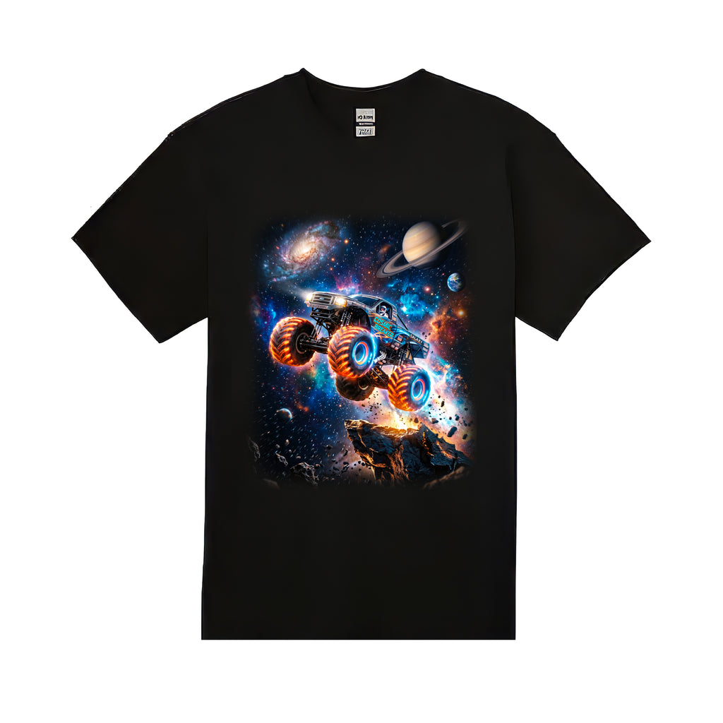 Cosmic Monster Truck Youth T-Shirt   Cosmic Monster Truck Graphic Tee