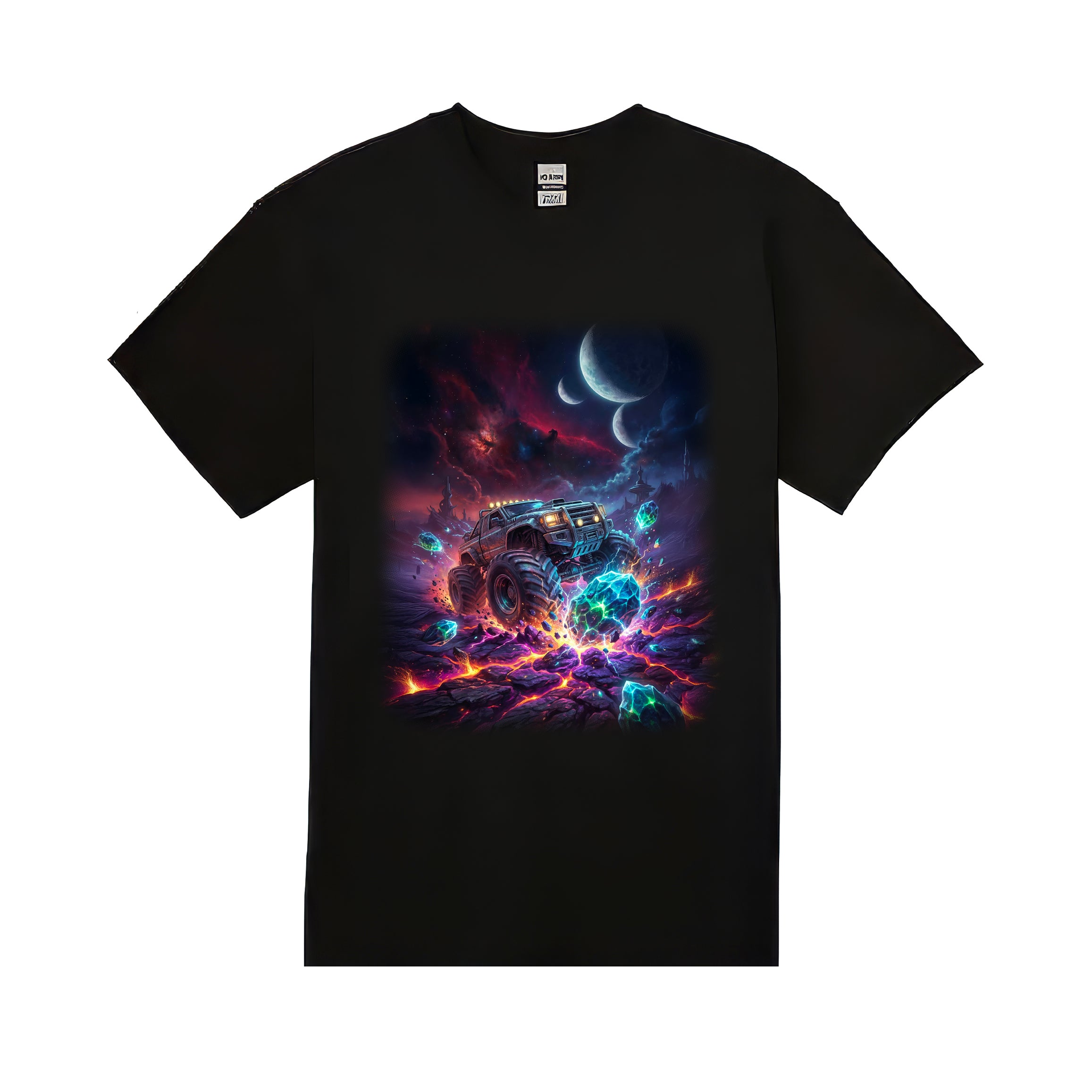 Crystal Crush Truck Youth T-Shirt   Cosmic Monster Truck Graphic Tee