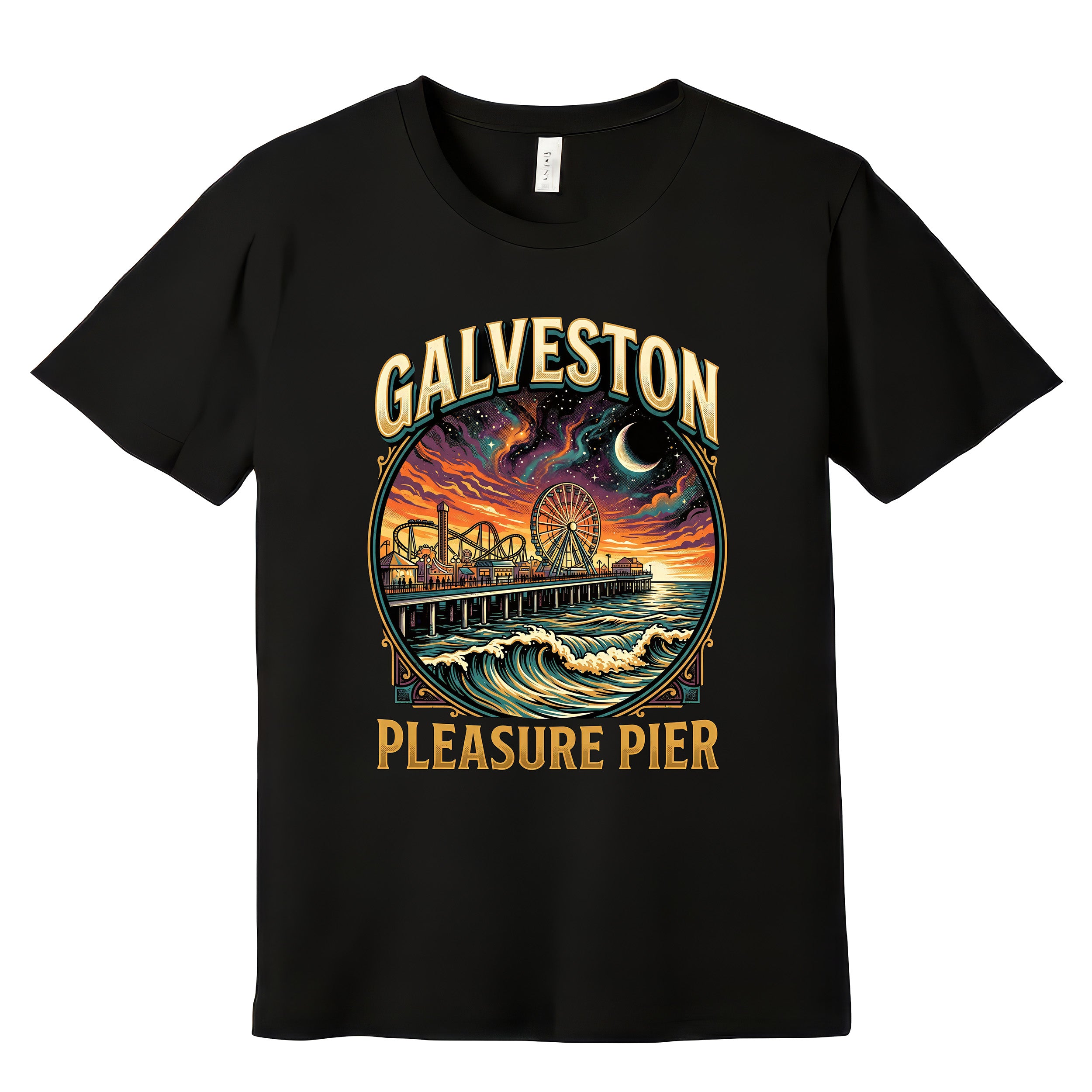 Galveston Cosmic Pier T-Shirt