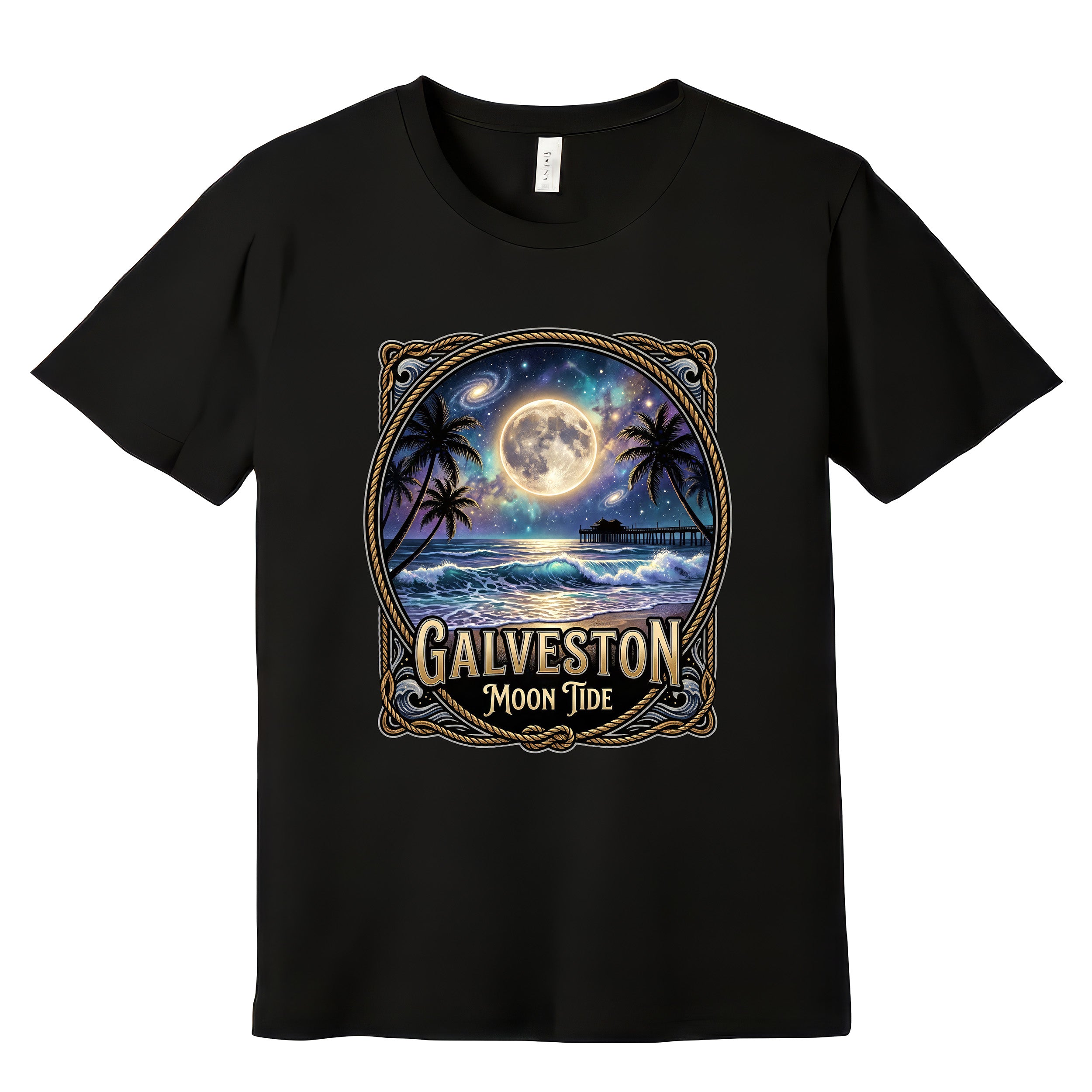 Galveston Moon Tide T-Shirt