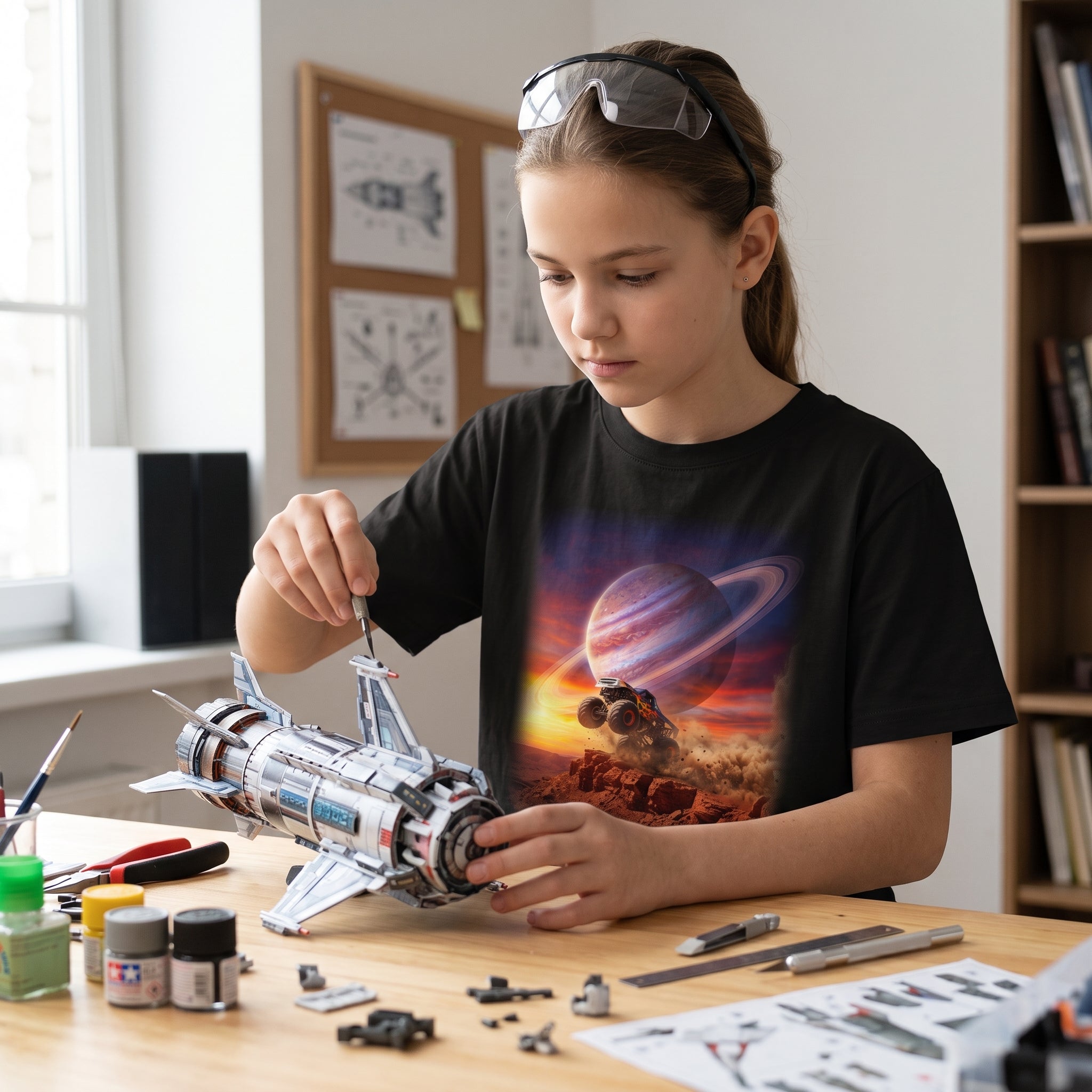 Ring Ripper Truck Youth T-Shirt | Cosmic Monster Truck Graphic Tee