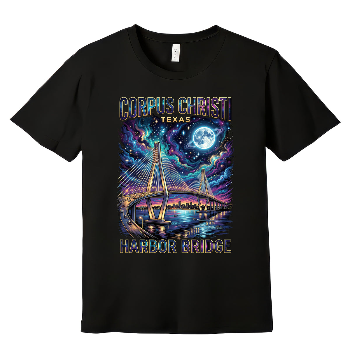Harbor Bridge Moonrise T-Shirt