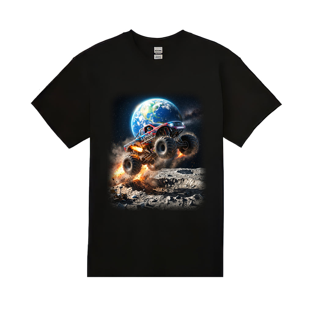 Lunar Rage Truck Youth T-Shirt   Cosmic Monster Truck Graphic Tee