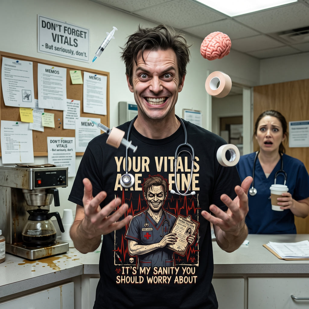 Your Vitals are Fine - Male T-shirt