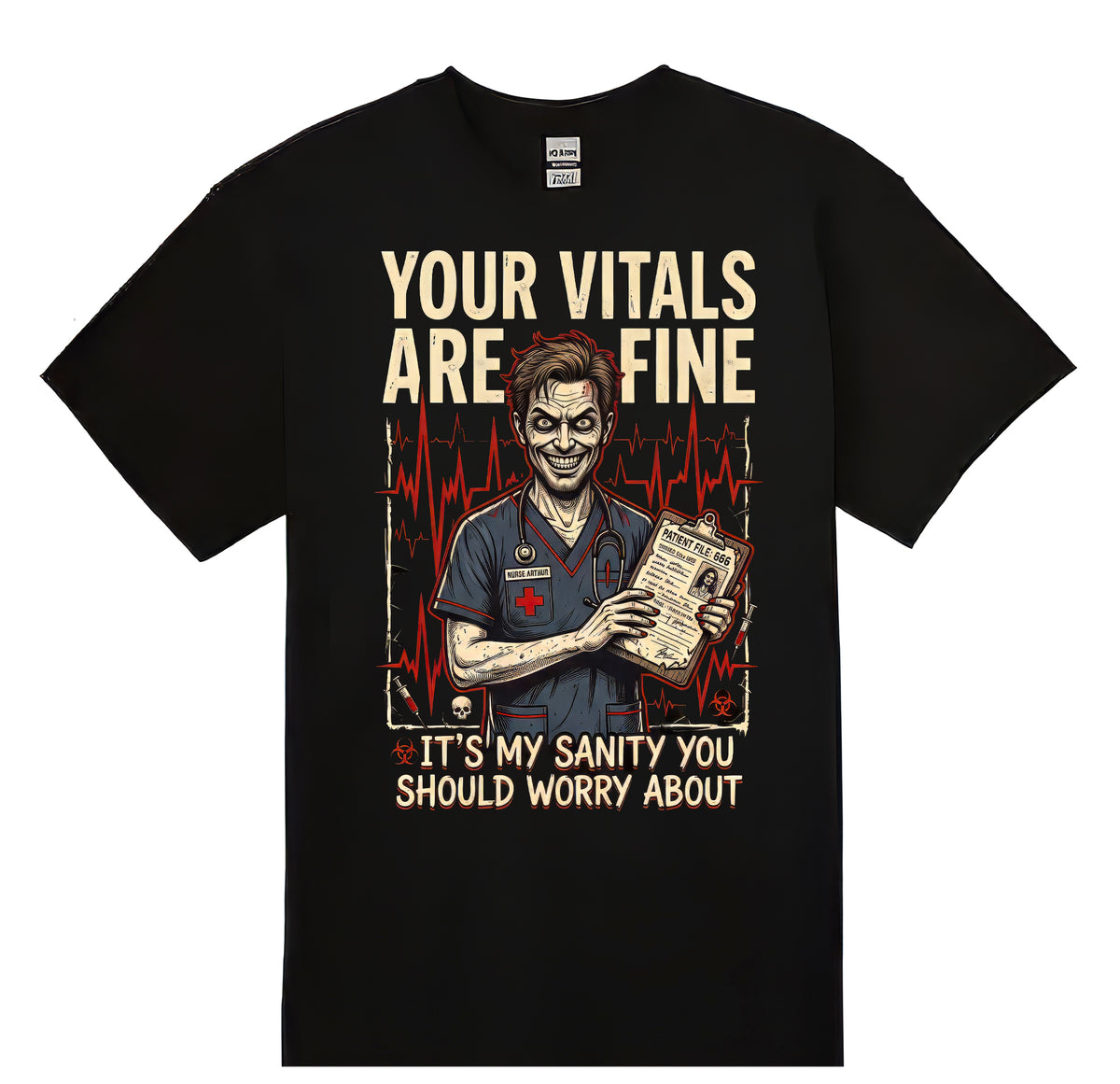 Your Vitals are Fine - Male T-shirt