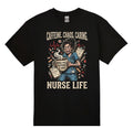 Caffeine. Chaos. Caring. T-shirt