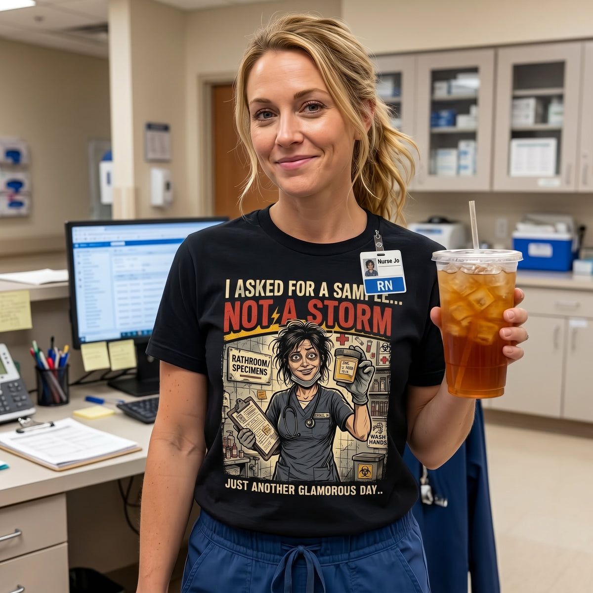 I asked for a sample T-shirt