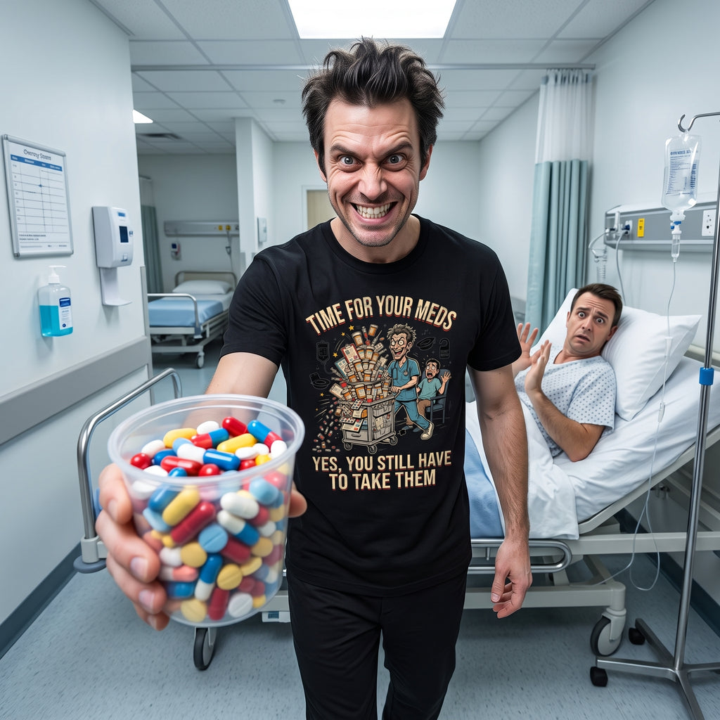 Time for Your Meds Male T-shirt