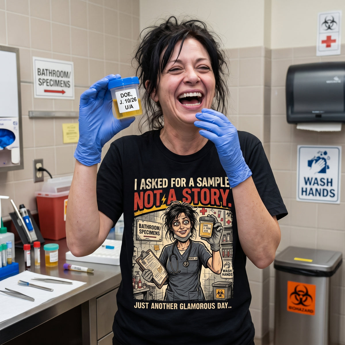 I asked for a sample T-shirt