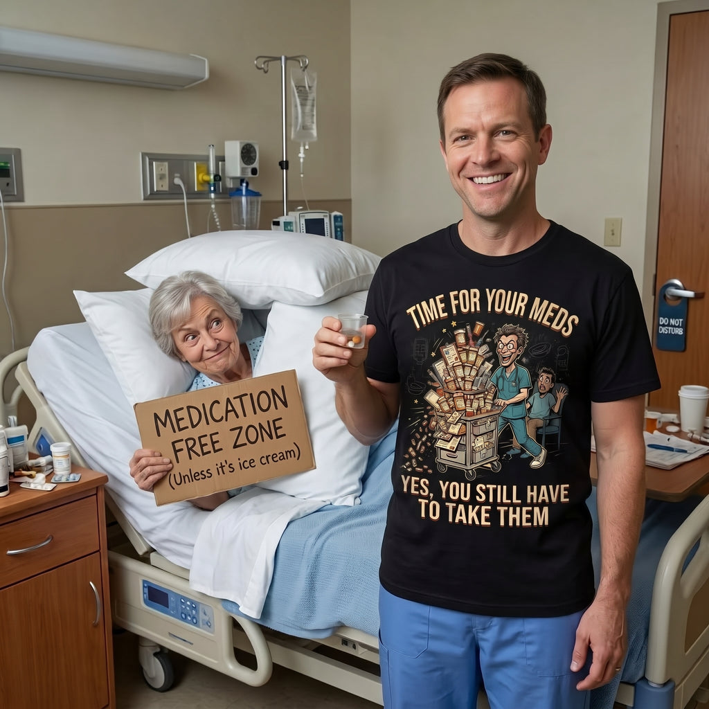 Time for Your Meds Male T-shirt