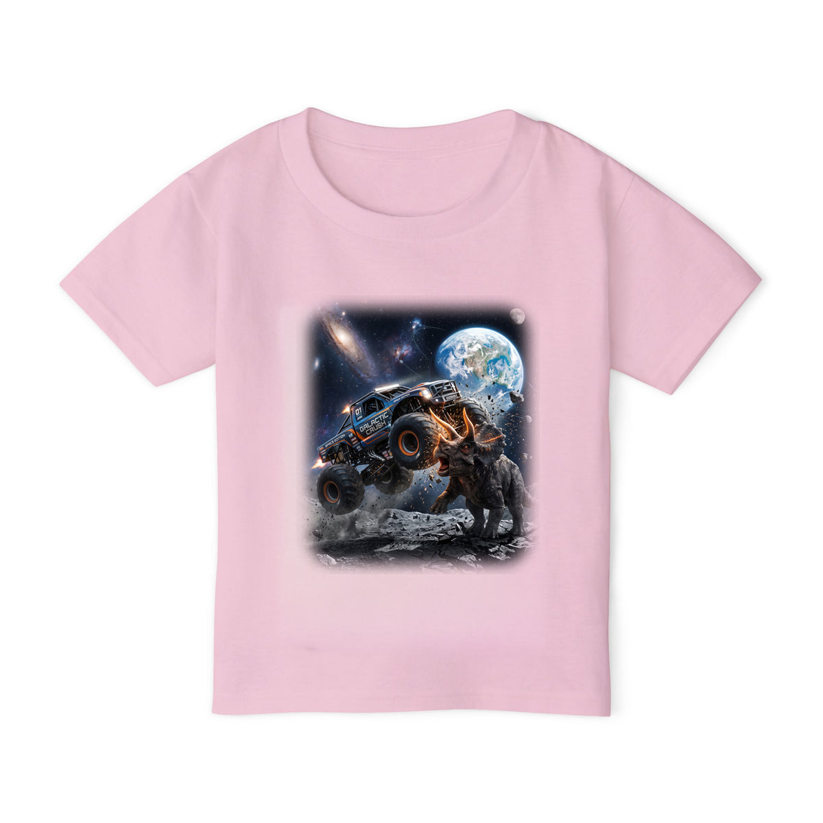 Cosmic Triceratops Clash Toddler T-Shirt