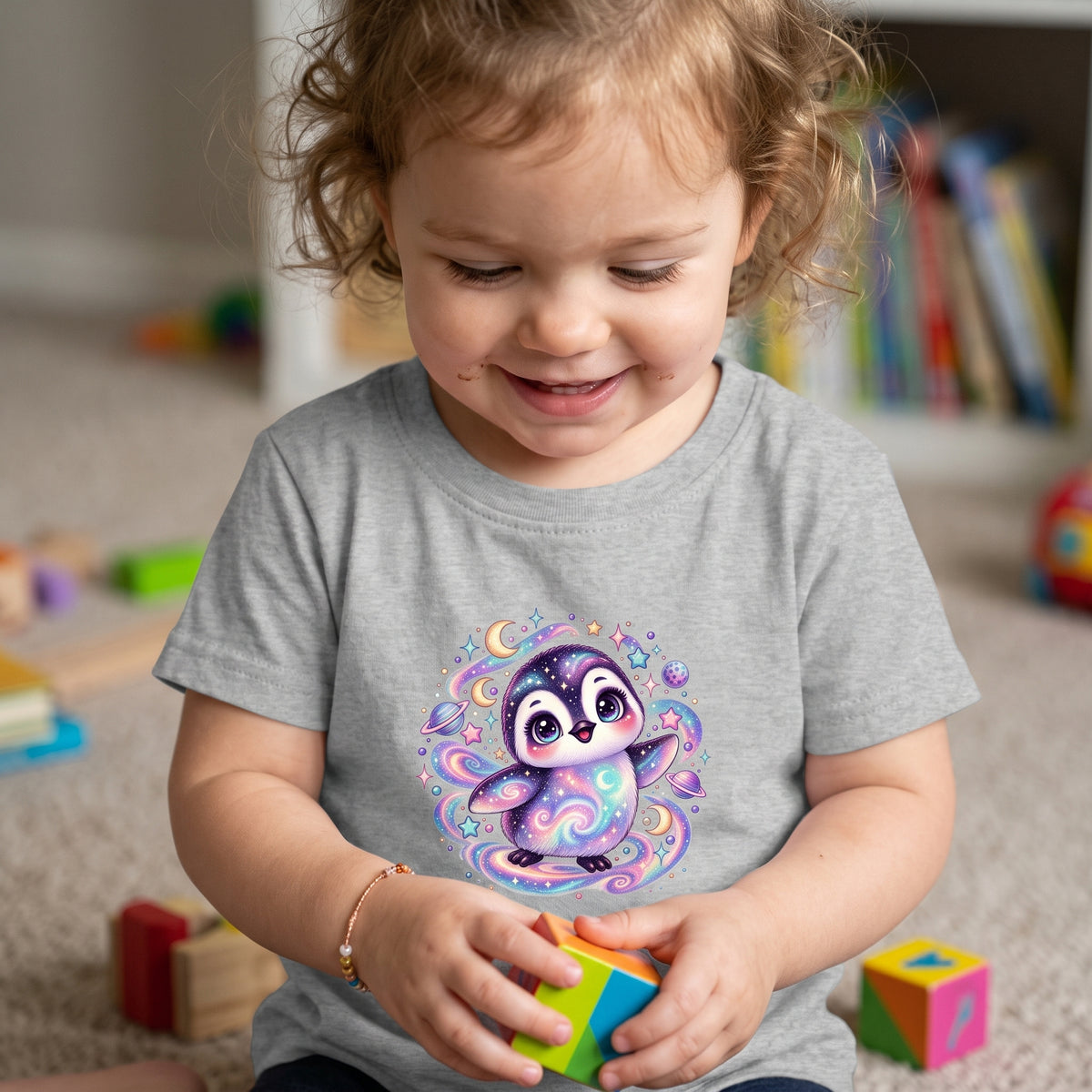 Cosmic Penguin Toddler T-Shirt