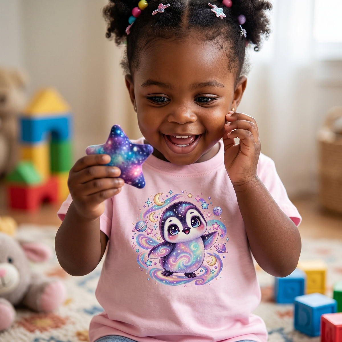 Cosmic Penguin Toddler T-Shirt