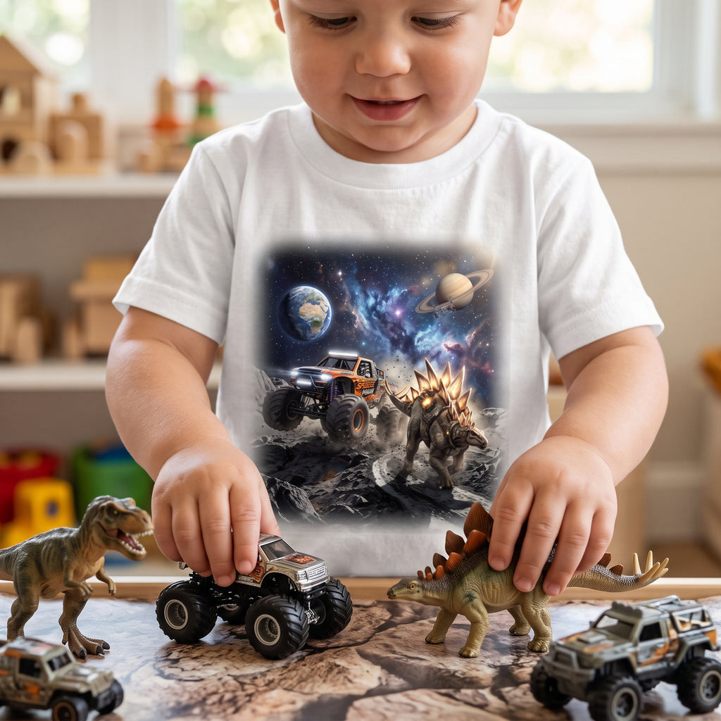 Crusher vs. Stegosaurus Toddler T-Shirt