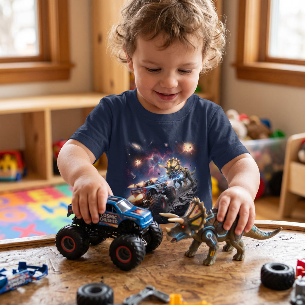 Triceratops Standoff Toddler T-Shirt