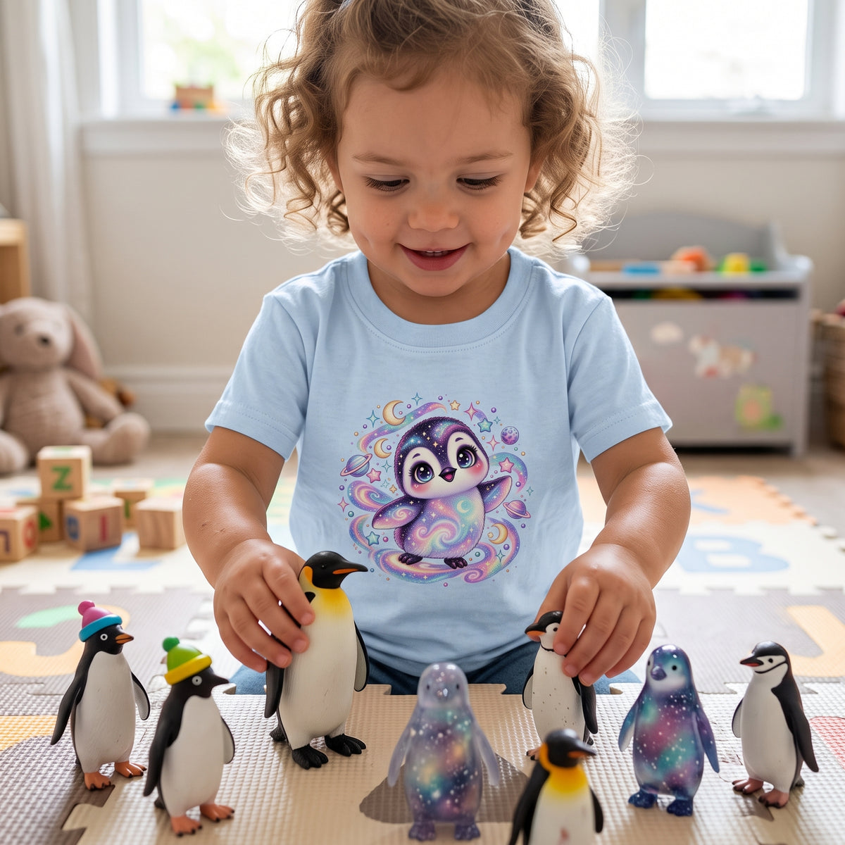 Cosmic Penguin Toddler T-Shirt