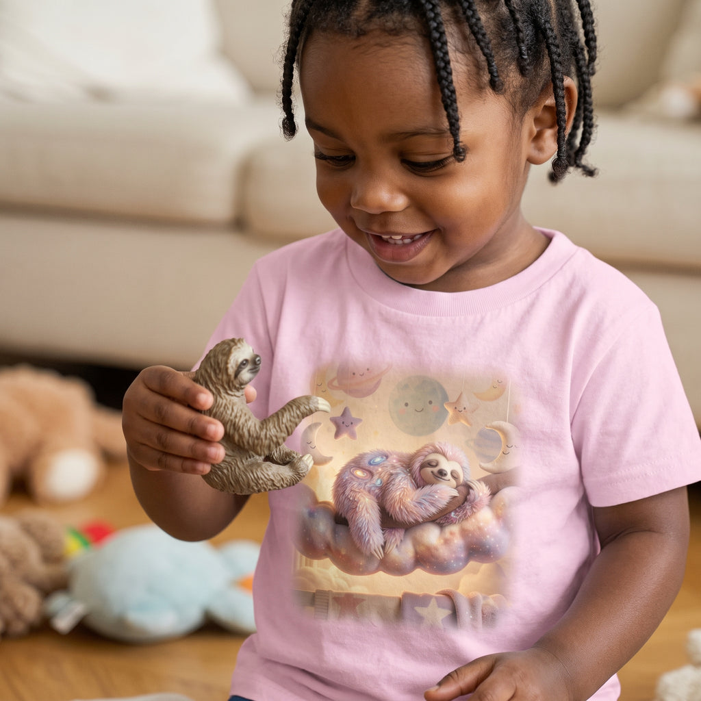 Cosmic Slumber Sloth Toddler T-Shirt