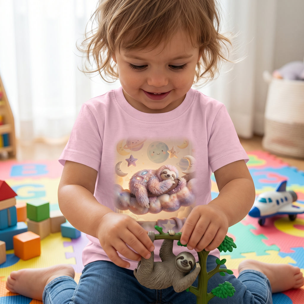 Cosmic Slumber Sloth Toddler T-Shirt