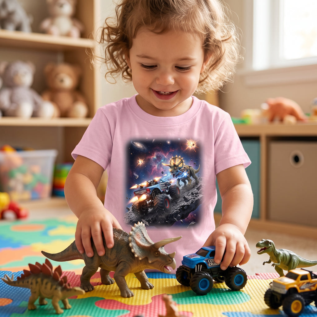 Triceratops Standoff Toddler T-Shirt