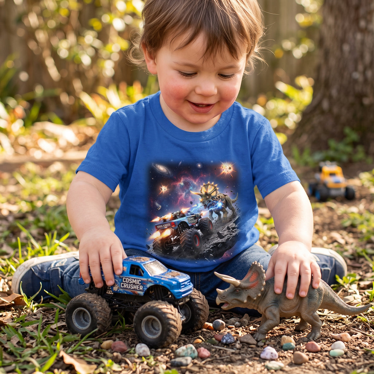 Triceratops Standoff Toddler T-Shirt