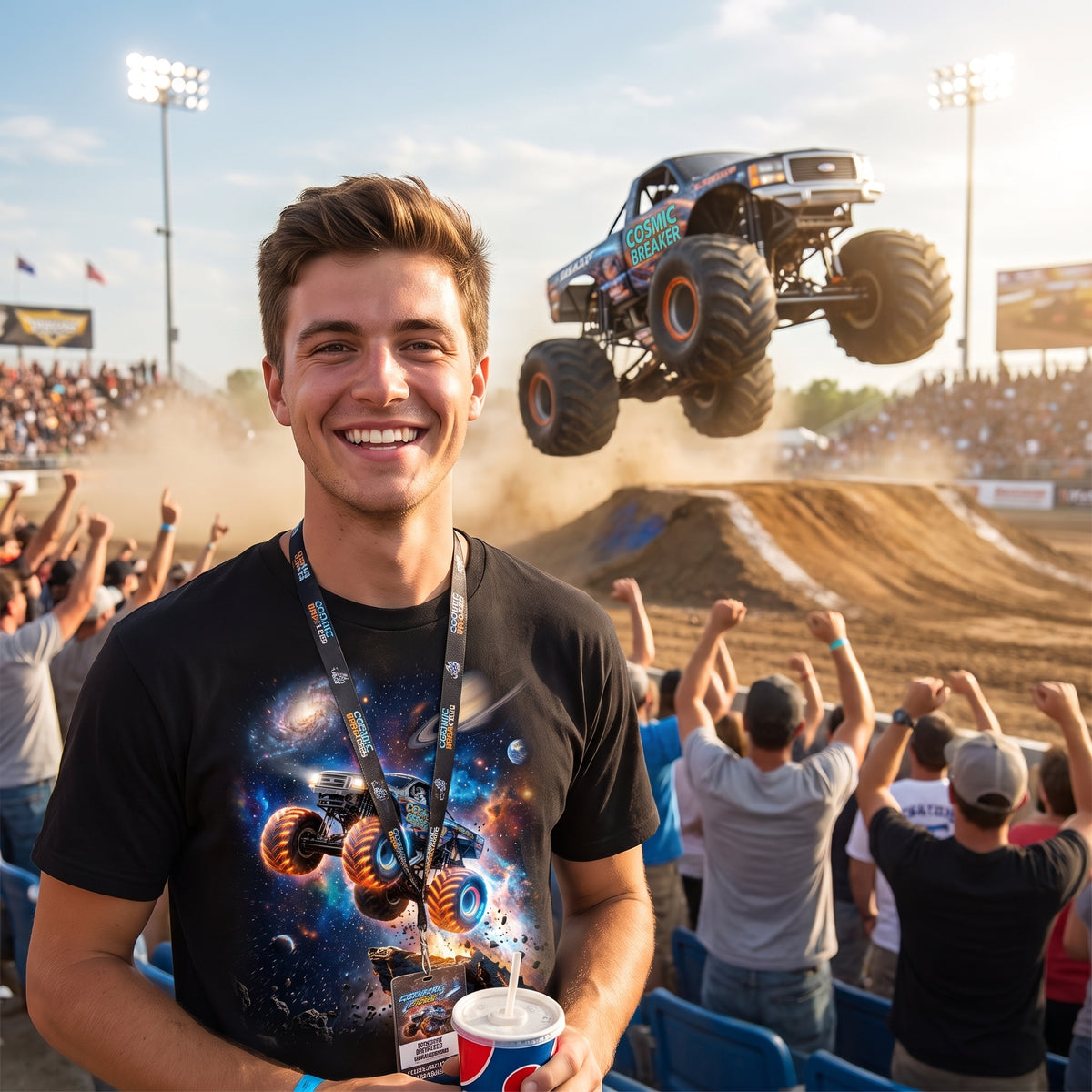 Cosmic Monster Truck T-Shirt