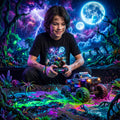 Cosmic Thunder Truck Youth T-Shirt   Cosmic Monster Truck Graphic Tee
