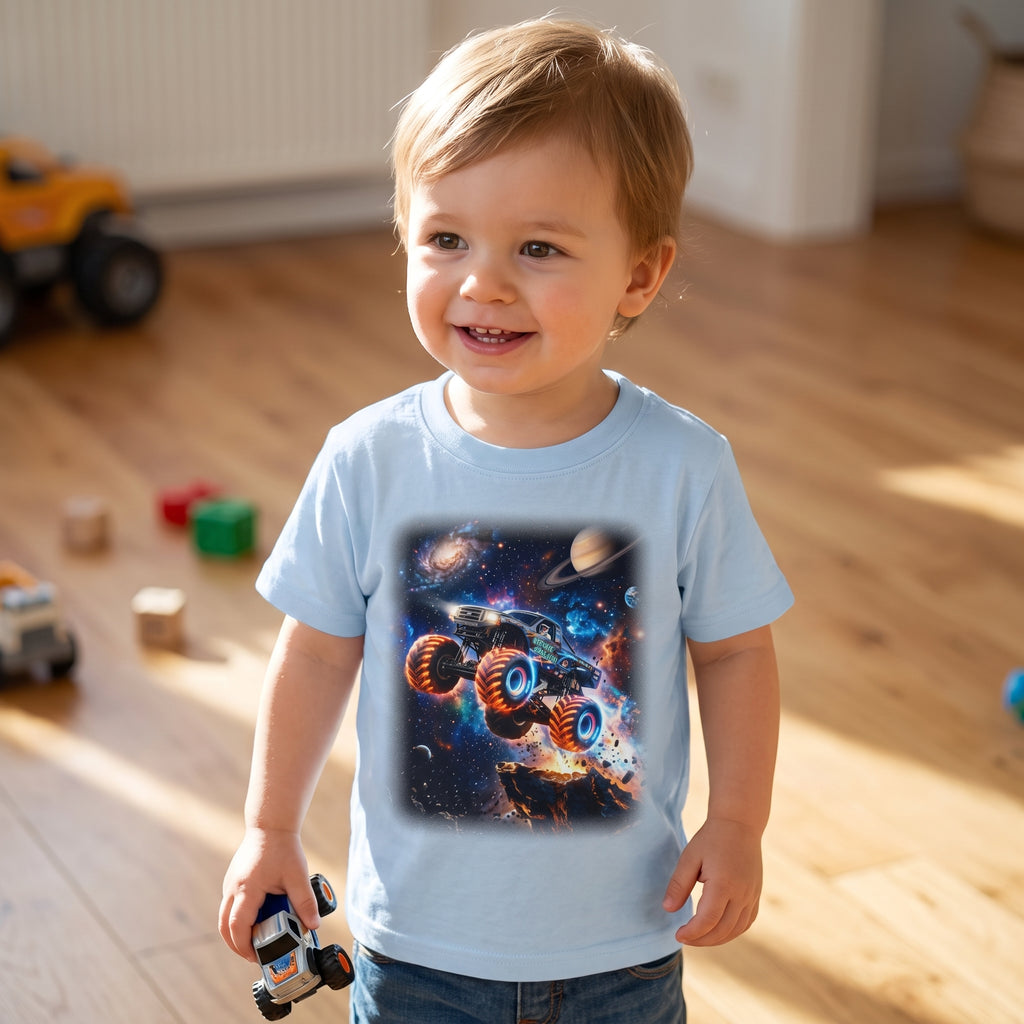 Cosmic Monster Truck Toddler T-Shirt   Cosmic Monster Truck Graphic Tee